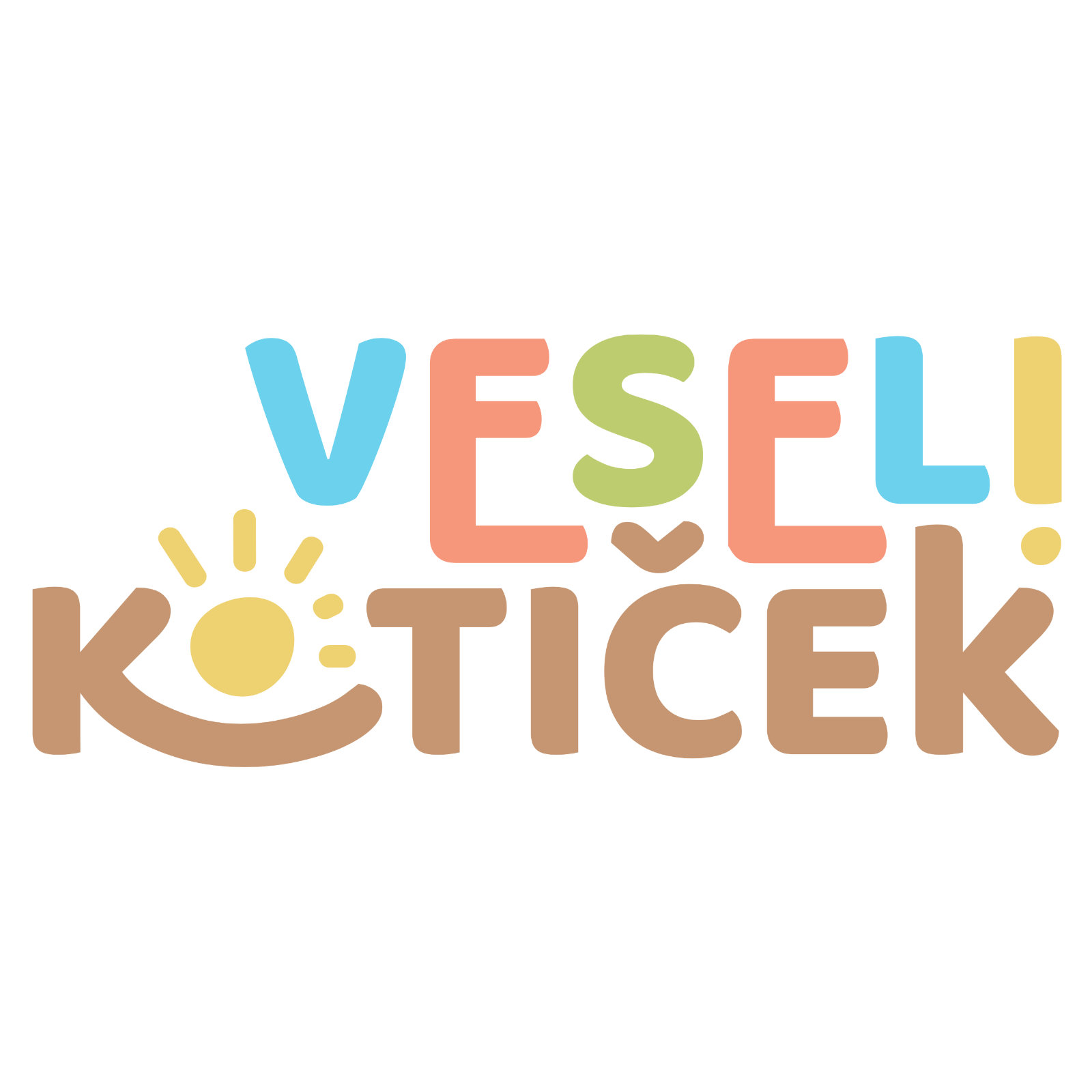 Veseli kotiček — logo and character design