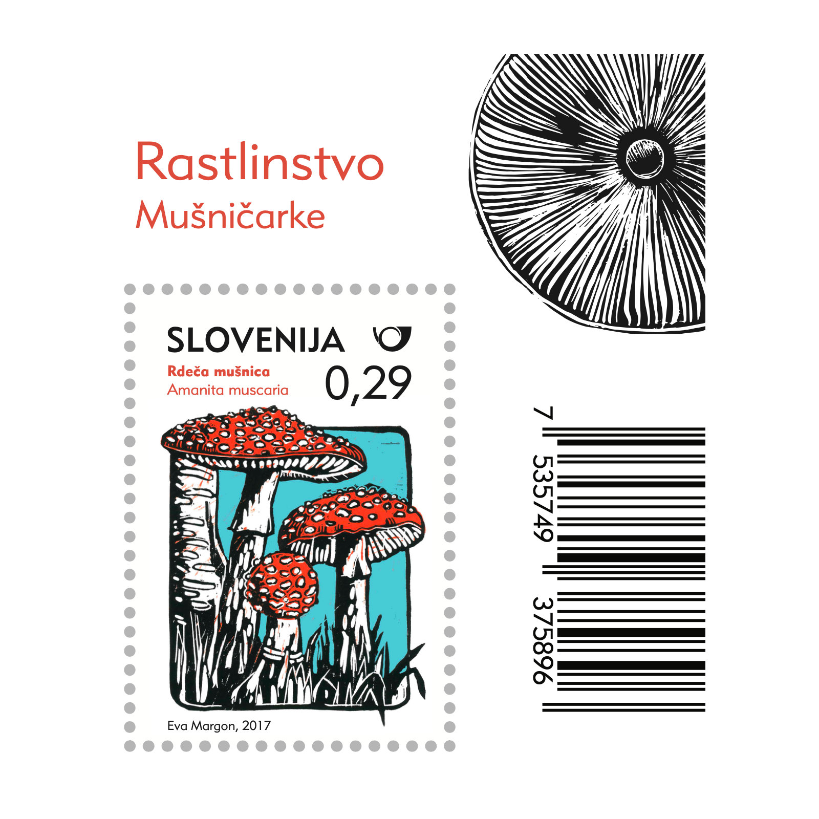Flora: Amanitas — postage stamps set